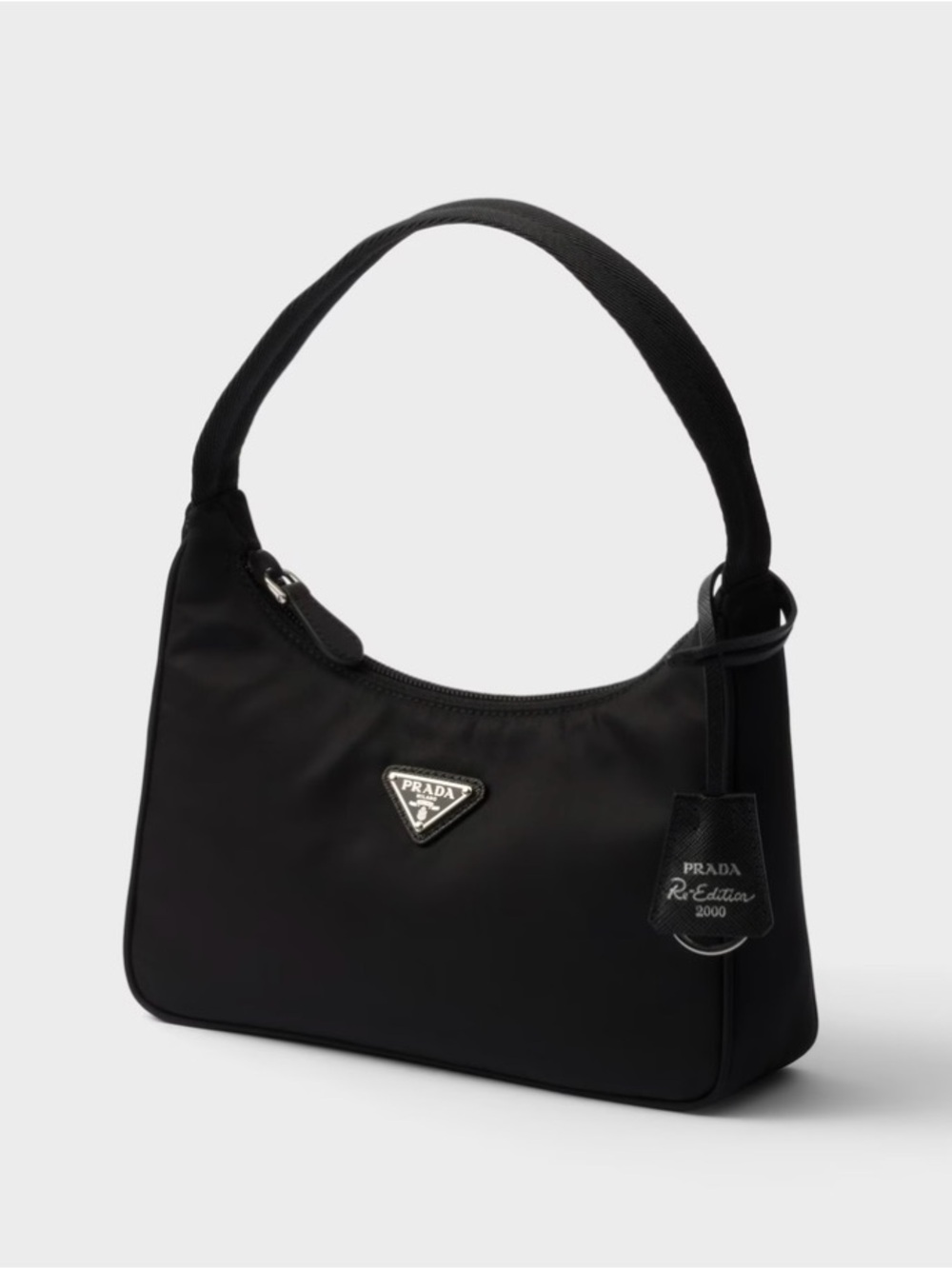 Prada Black Nylon Shoulder Hobo Bag - Picture 2 of 3